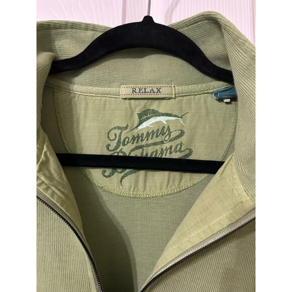 Tommy Bahama Relax, 1/4 zip, long sleeve over sized pullover sweater, Size L - Picture 4 of 8